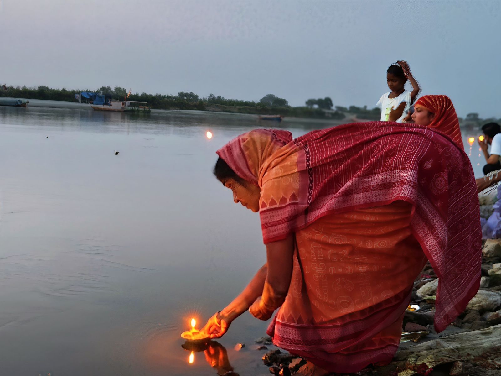 Keshi Ghat, a orillas del Yamuna, Vrindavan.